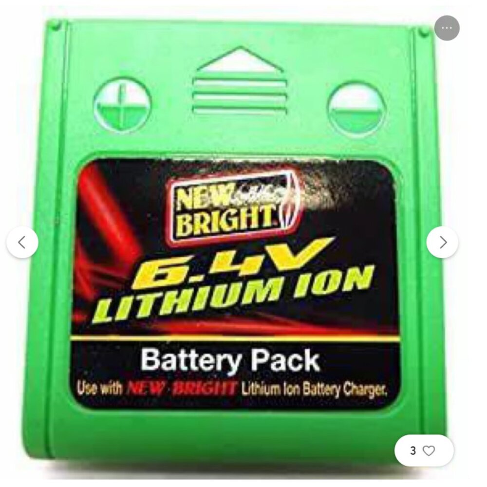 New Bright 6.4 Volts Lithium-Ion Battery 500 mah for for RC Truck